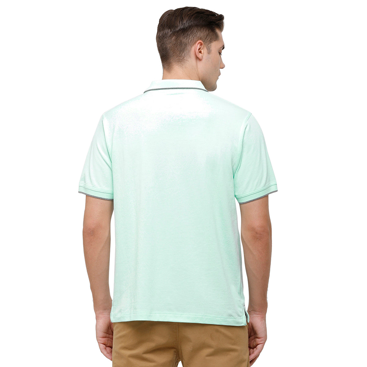 Classic Polo Men's Smart Double Pique Polo Half Sleeve Authentic Fit T-Shirt | Nova - Auqa