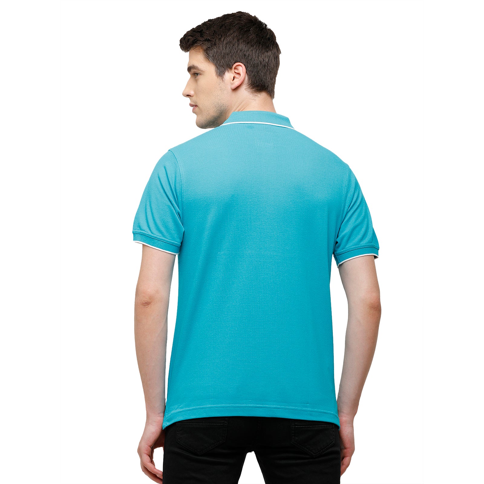 Classic Polo Men's Smart Double Pique Polo Half Sleeve Authentic Fit T-Shirt | Nova - Breeze