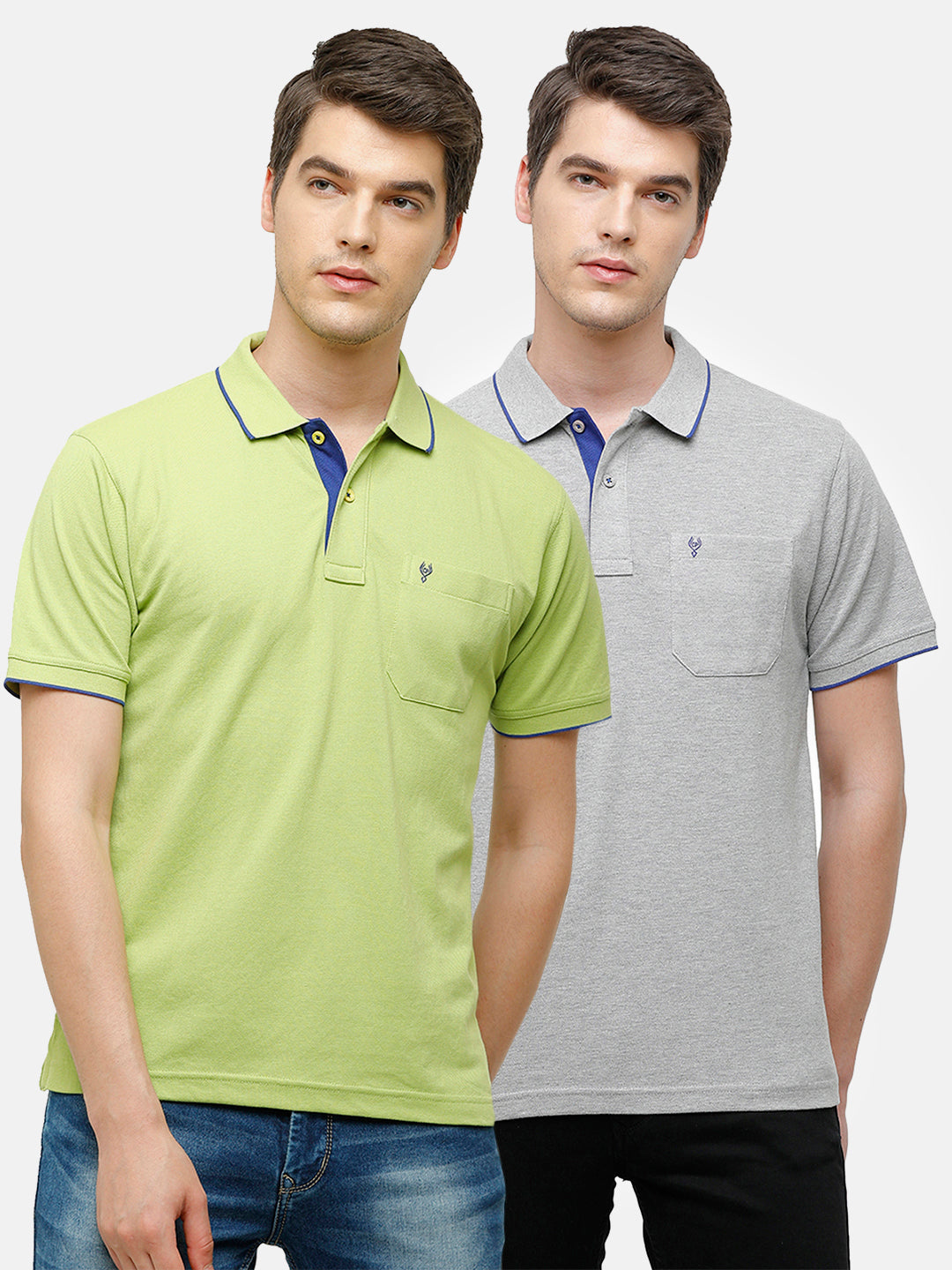 Classic polo Men's Combo Double Pique Polo Half Sleeve Authentic Fit T-Shirt Nova - Pack of 2 T-shirt Classic Polo 