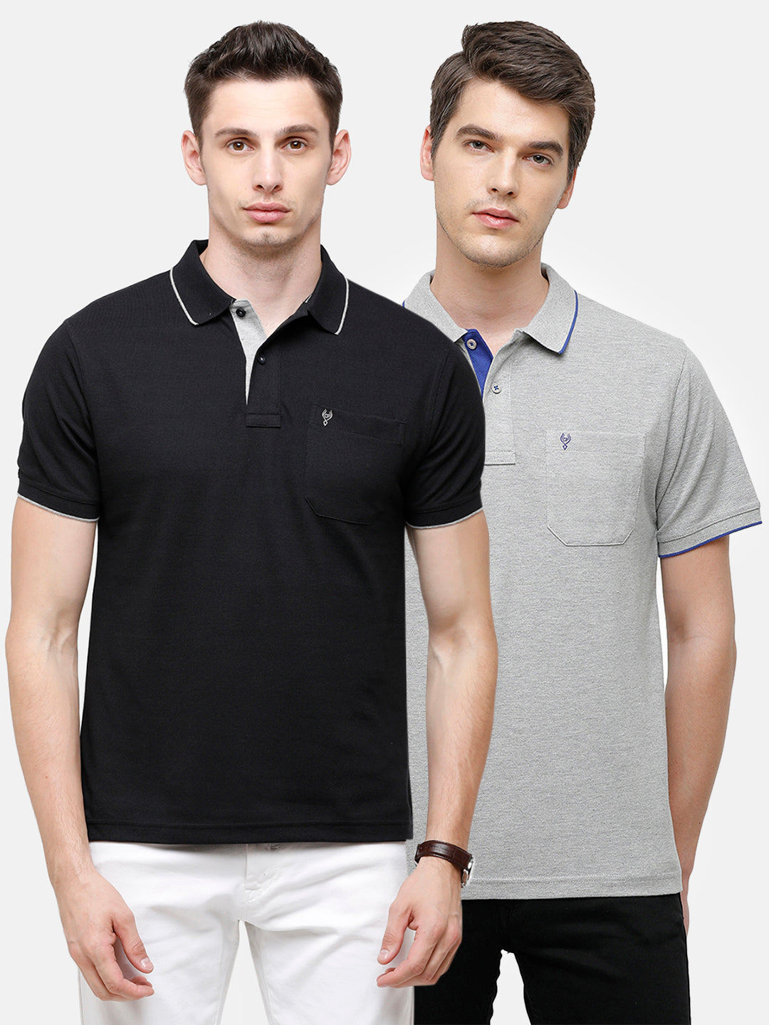 Classic polo Men's Combo Double Pique Polo Half Sleeve Authentic Fit T-Shirt Nova - Pack of 2 T-shirt Classic Polo 