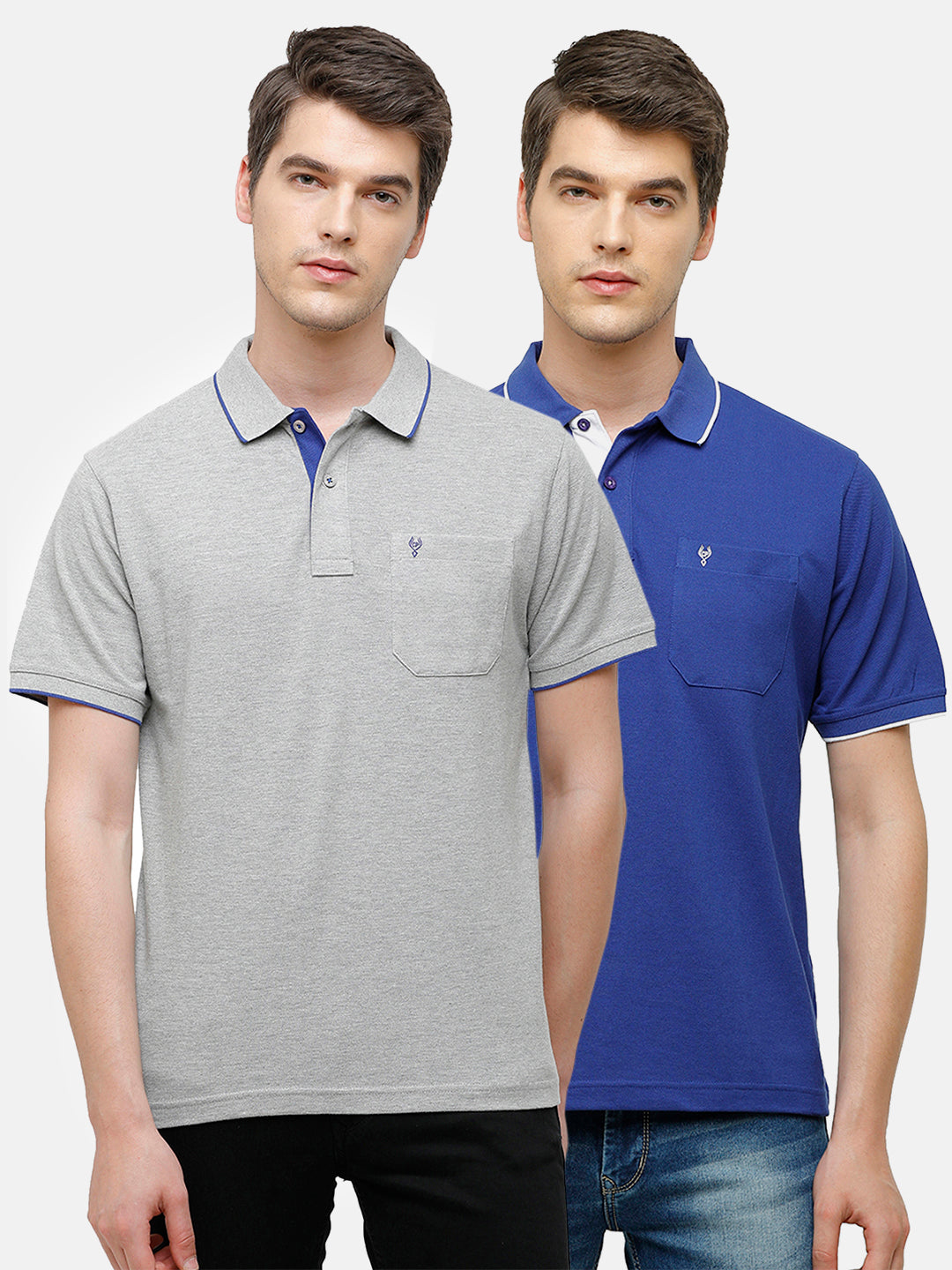Classic polo Men's Combo Double Pique Polo Half Sleeve Authentic Fit T-Shirt Nova - Pack of 2 T-shirt Classic Polo 