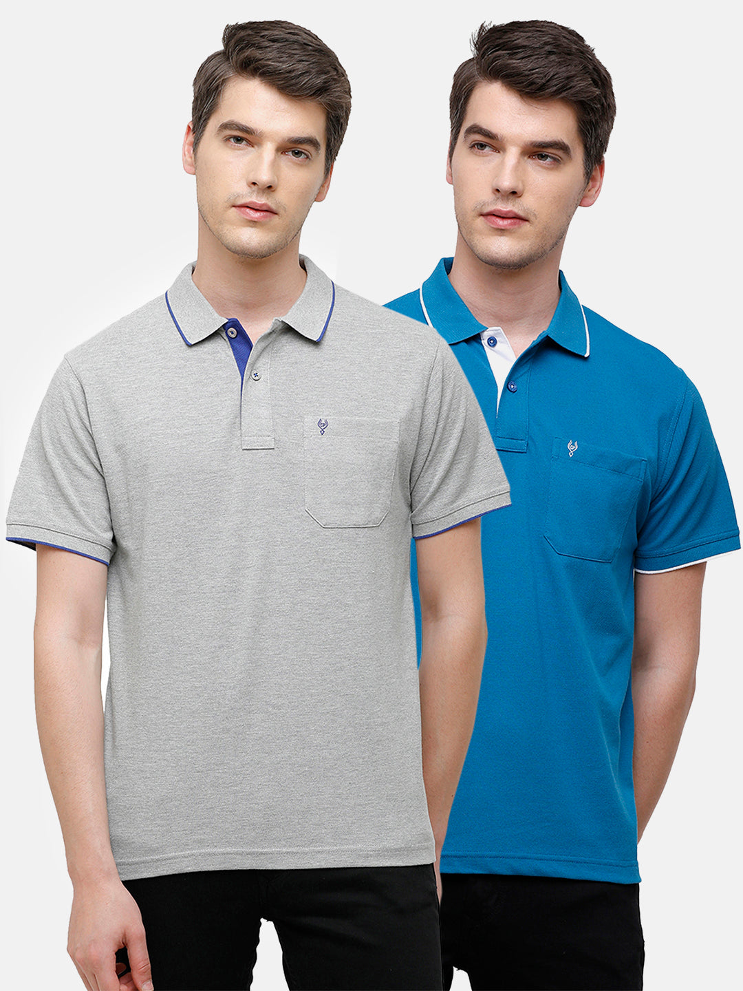 Classic polo Men's Combo Double Pique Polo Half Sleeve Authentic Fit T-Shirt Nova - Pack of 2 T-shirt Classic Polo 