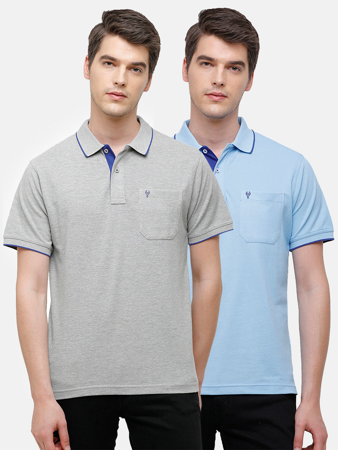 Classic polo Men's Combo Double Pique Polo Half Sleeve Authentic Fit T-Shirt Nova - Pack of 2 T-shirt Classic Polo 