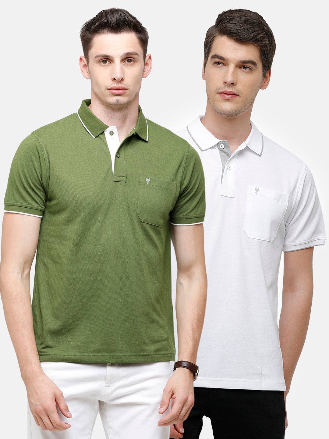 Classic polo Men's Combo Double Pique Polo Half Sleeve Authentic Fit T-Shirt Nova - Pack of 2 T-shirt Classic Polo 