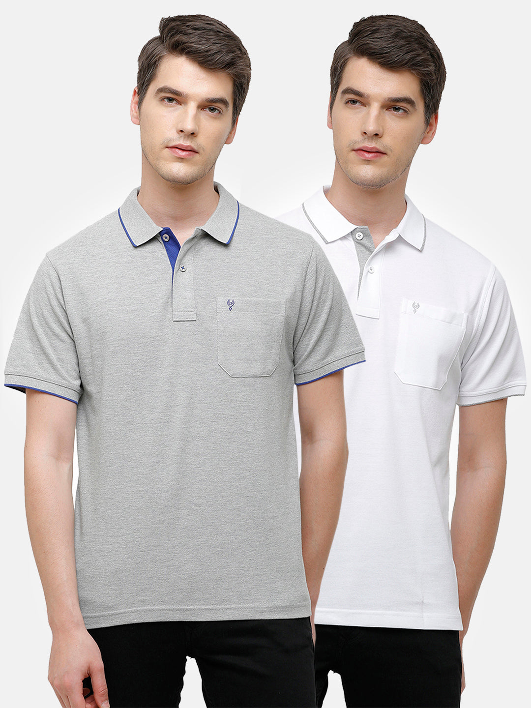 Classic polo Men's Combo Double Pique Polo Half Sleeve Authentic Fit T-Shirt Nova - Pack of 2 T-shirt Classic Polo 