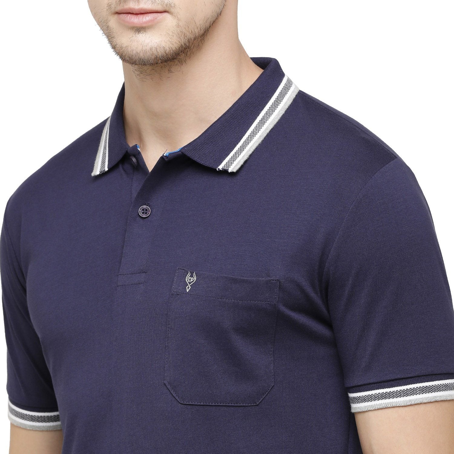 Classic polo Men's Dark Blue Sporty Polo Half Sleeve Slim Fit T-Shirt - Pristo Classic Blue T-shirt Classic Polo 