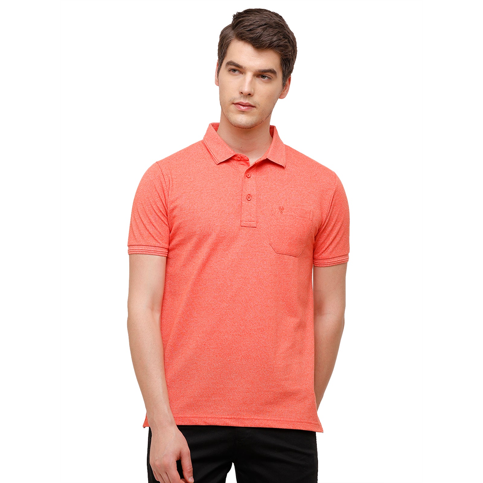 Classic polo Men's Orange Trendy Grindle Polo Half Sleeve Slim Fit T-Shirt - Proten Emberglow T-shirt Classic Polo 