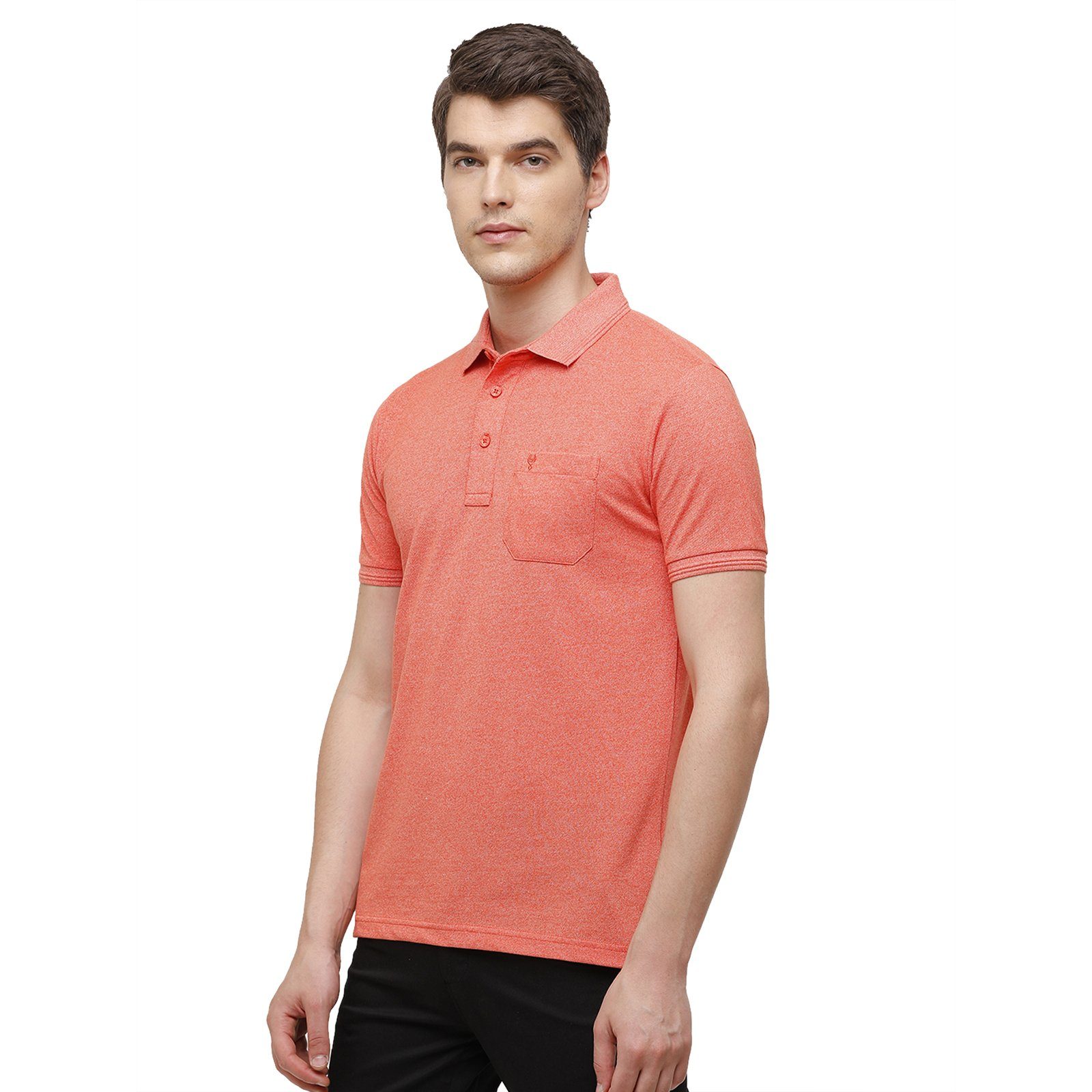 Classic polo Men's Orange Trendy Grindle Polo Half Sleeve Slim Fit T-Shirt - Proten Emberglow T-shirt Classic Polo 