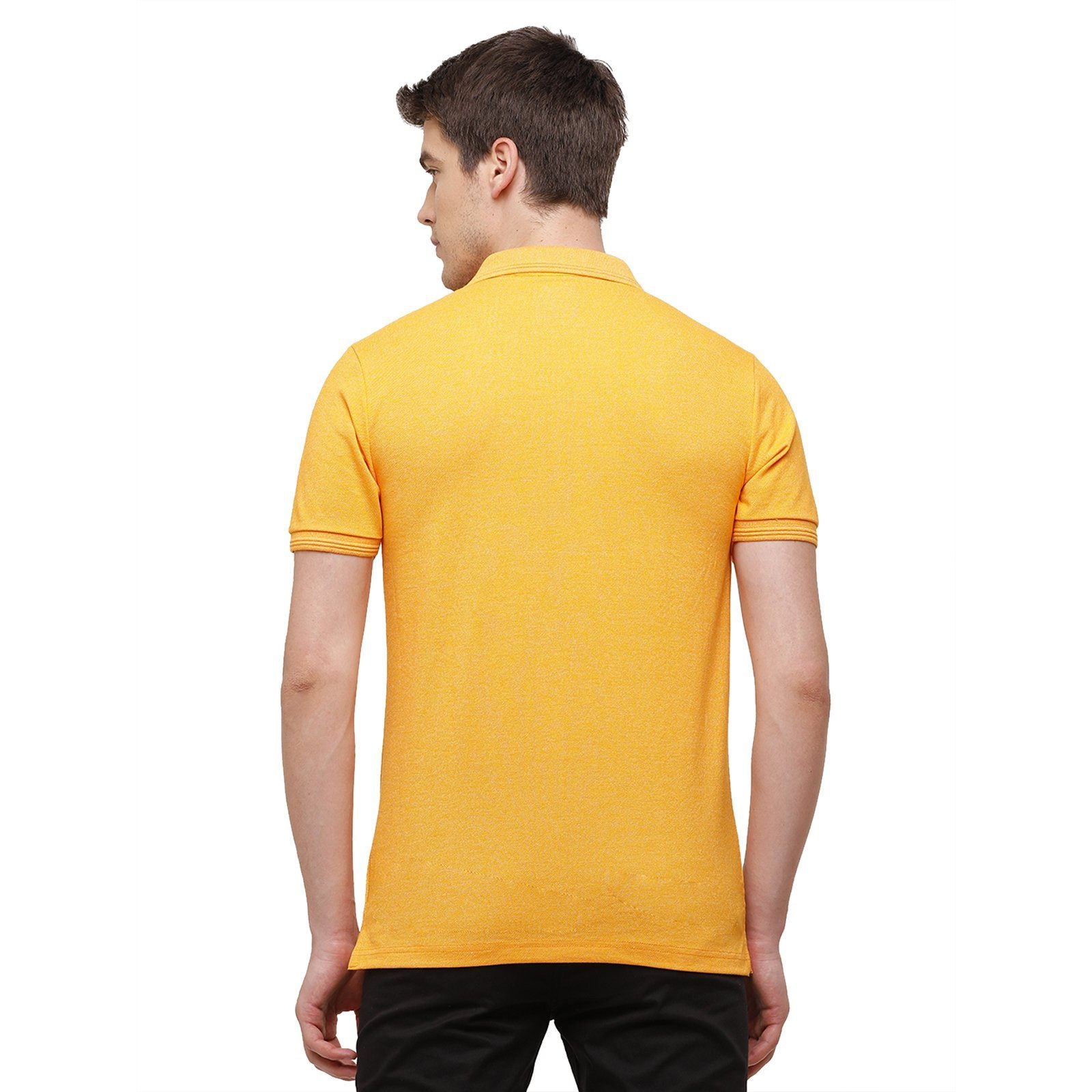 Classic polo Men's Mustard Trendy Grindle Polo Half Sleeve Slim Fit T-Shirt - Proten Mustard T-shirt Classic Polo 