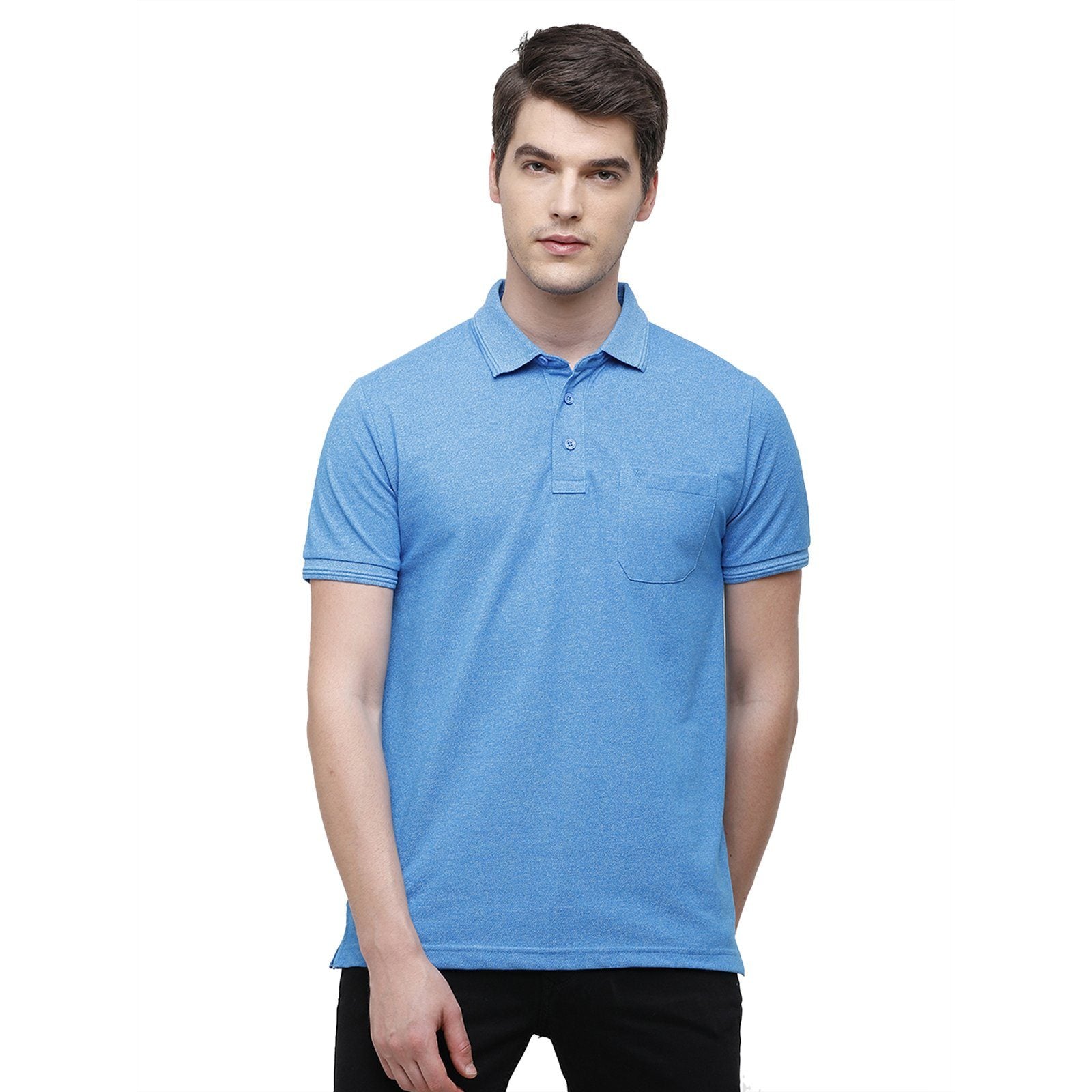 Classic polo Men's Royal Blue Trendy Grindle Polo Half Sleeve Slim Fit T-Shirt - Proten Royal T-shirt Classic Polo 