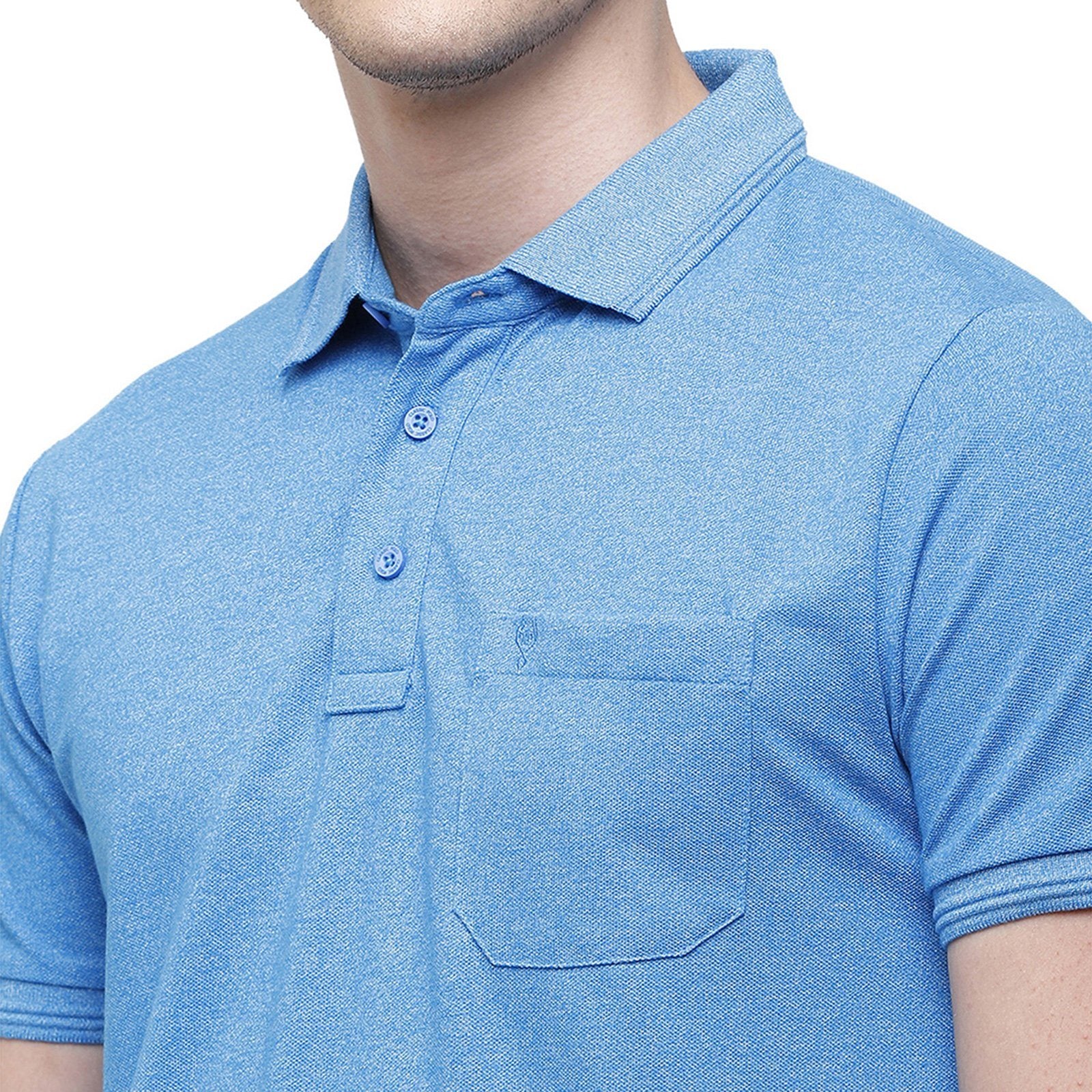 Classic polo Men's Royal Blue Trendy Grindle Polo Half Sleeve Slim Fit T-Shirt - Proten Royal T-shirt Classic Polo 