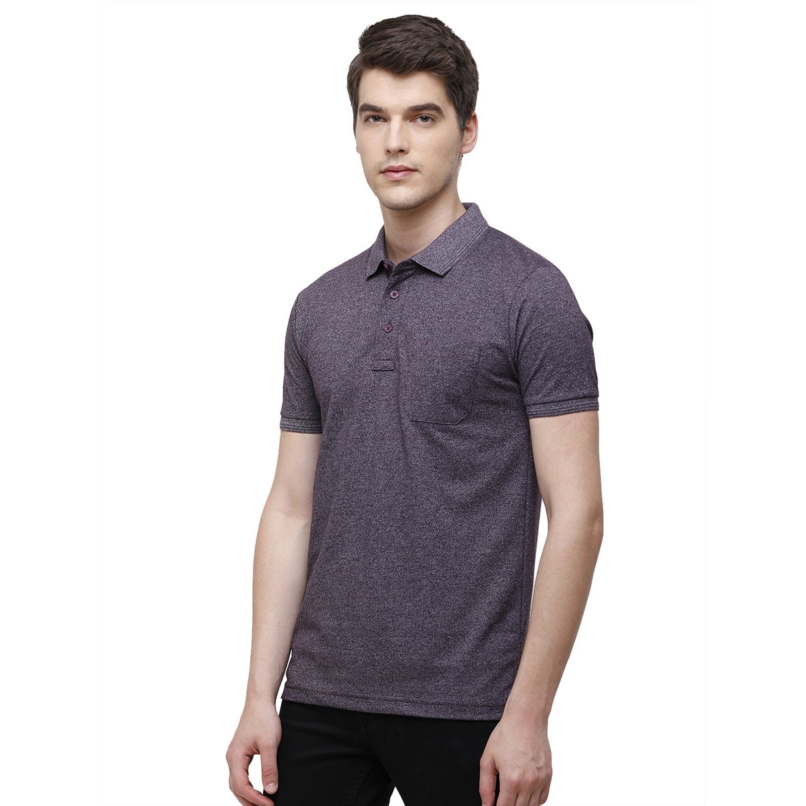 Classic polo Men's Wine Trendy Grindle Polo Half Sleeve Slim Fit T-Shirt - Proten Wine T-shirt Classic Polo 