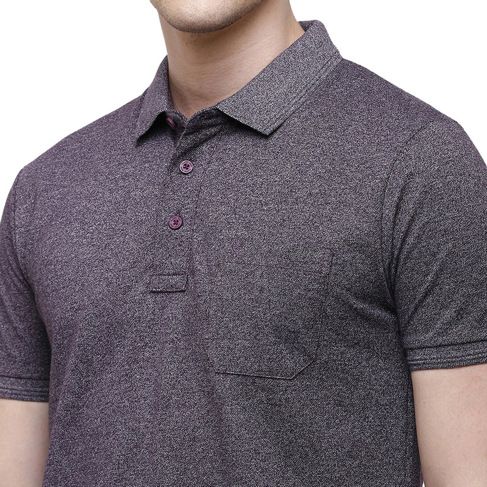 Classic polo Men's Wine Trendy Grindle Polo Half Sleeve Slim Fit T-Shirt - Proten Wine T-shirt Classic Polo 