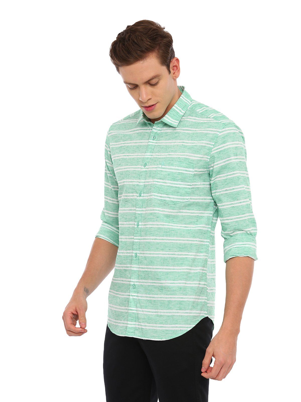 Swiss Club Full Sleeve Collar Neck Fashion Woven Shirt SWISS CLUB Shirt Swiss Club 