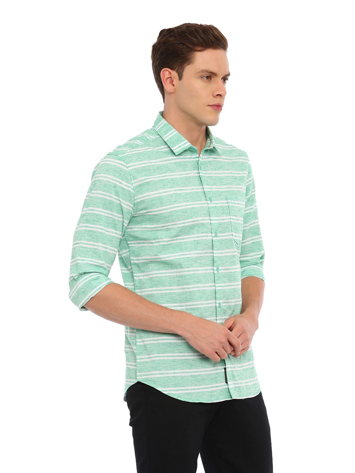 Swiss Club Full Sleeve Collar Neck Fashion Woven Shirt SWISS CLUB Shirt Swiss Club 