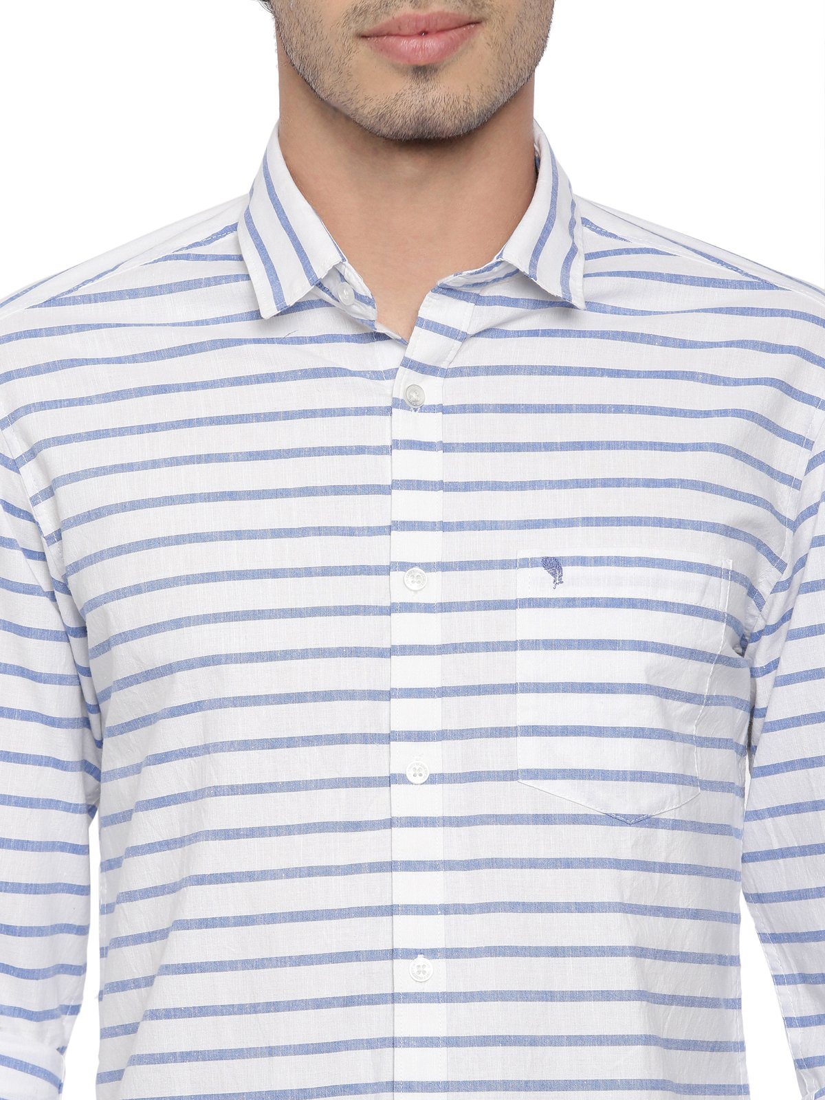 Swiss Club Mens Stripes Casual Wear Full Sleeve Slim Fit Woven Shirt SWISS CLUB Shirt Swiss Club 