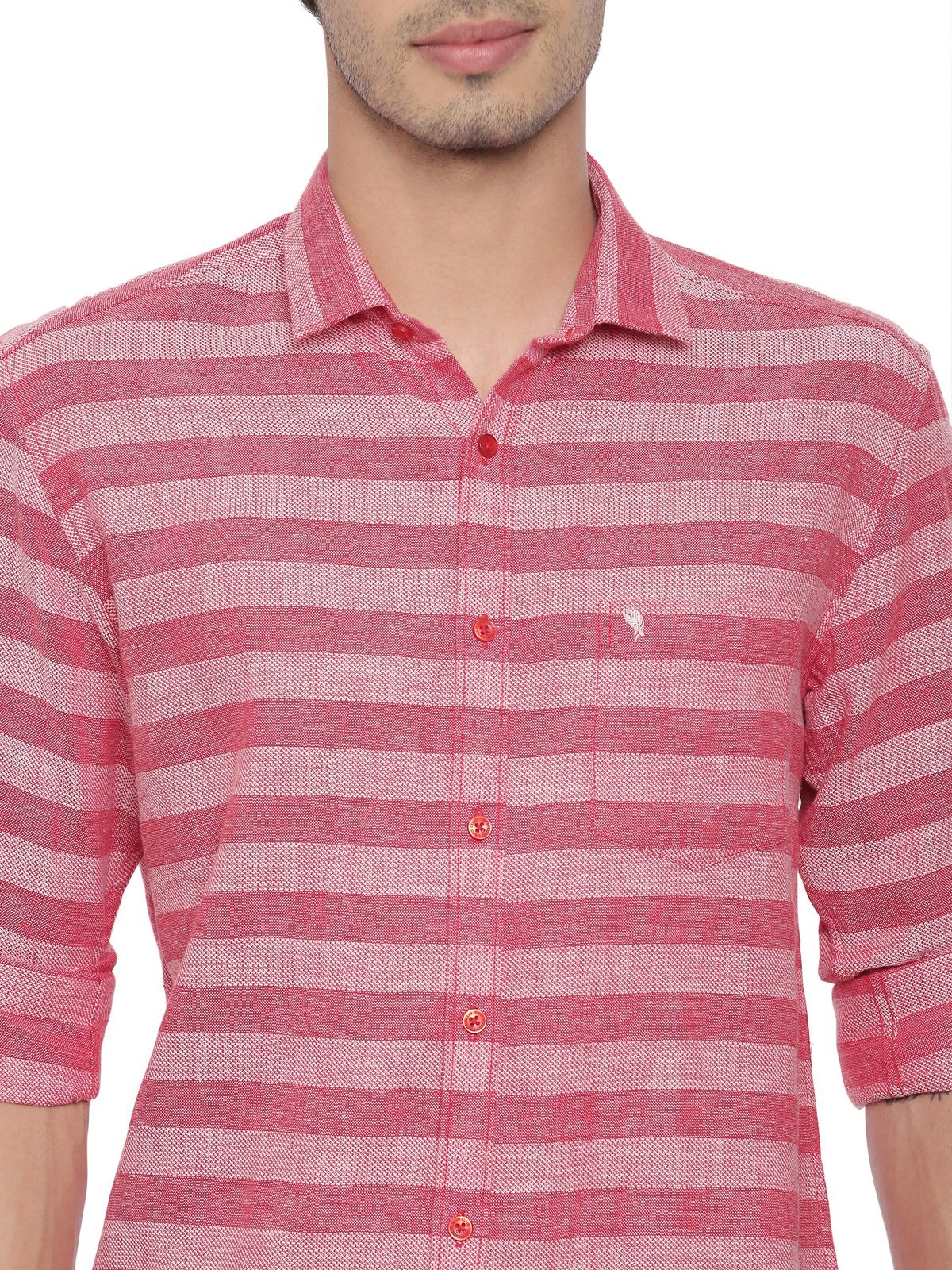 Swiss Club Mens Stripes Casual Wear Full Sleeve Slim Fit Woven Shirt SWISS CLUB Shirt Swiss Club 
