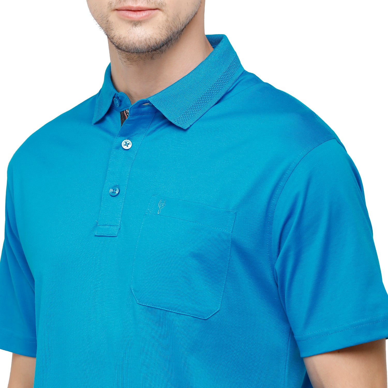Classic Polo Men's Solid Polo Neck Authentic Fit 100% Cotton T-Shirt | Sedos - Pro Blue