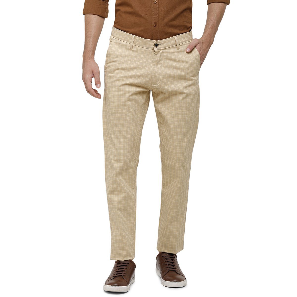 Swiss Club Beige Slim Fit 98 % CTN 2% LYCRA Trouser T-SC-26A-FAW-SL-LY Trouser Swiss Club 