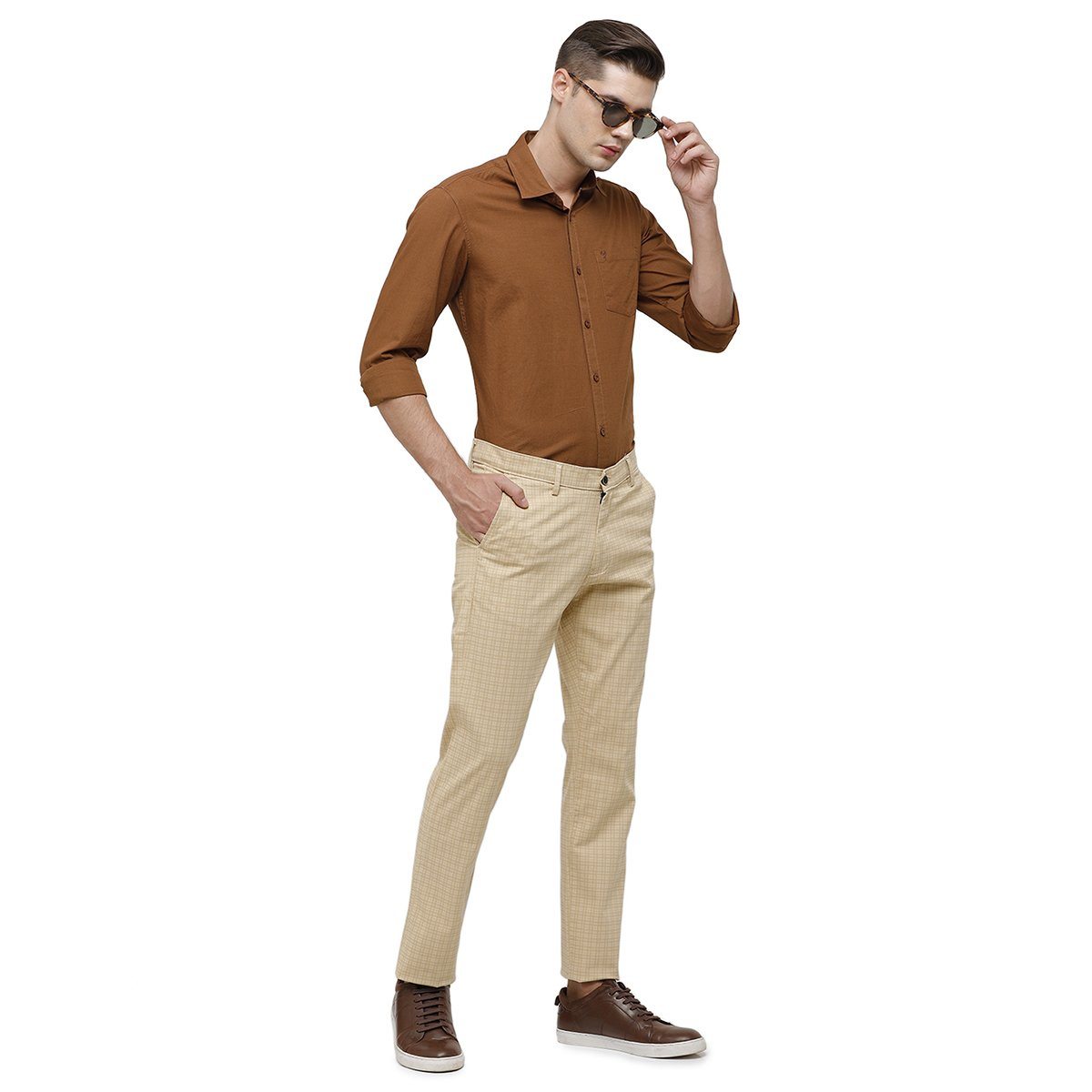 Swiss Club Beige Slim Fit 98 % CTN 2% LYCRA Trouser T-SC-26A-FAW-SL-LY Trouser Swiss Club 