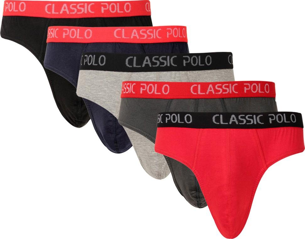 Men's Brief Assorted Colours Pack of 5 - CPUR IG/UG Classic Polo 