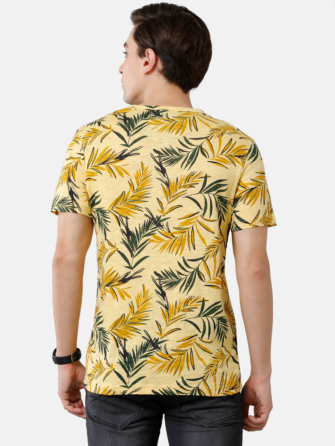 CP BRO Men's Cotton Half Sleeve Printed Slim Fit Round Neck Multicolor Color T-Shirt | Brcn 467 A