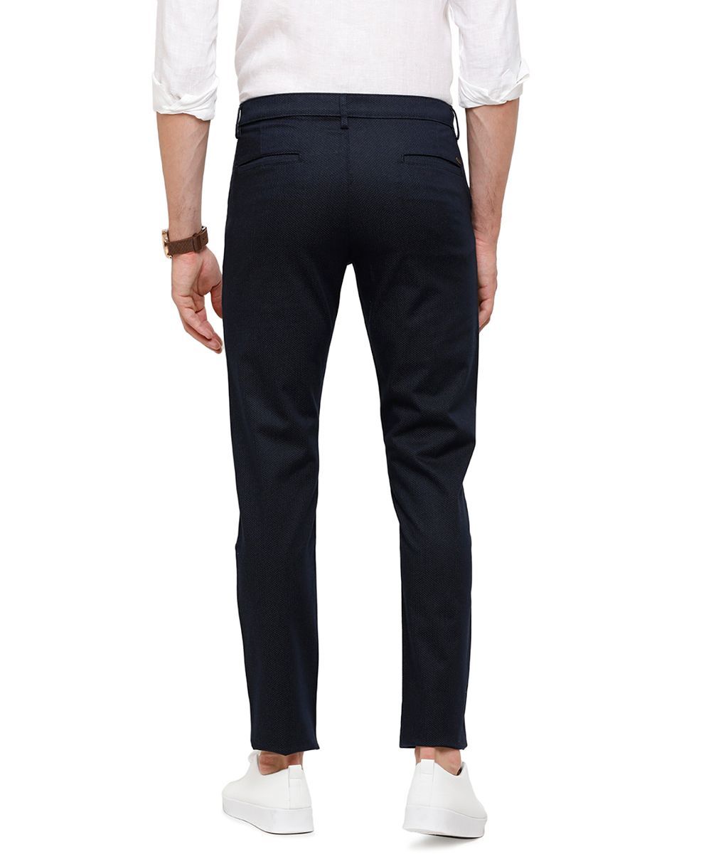 Classic Polo Mens Solid Cotton Blended Navy Trousers ( TM2-06 B-NAV-SL-LY ) classic polo trousers Classic Polo 