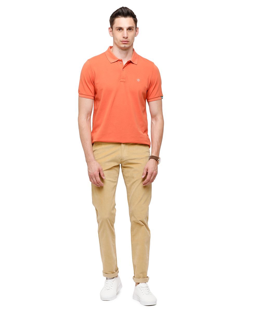 Classic Polo Mens Solid Cotton Blended Beige Trousers ( TM2-01 B-FAW-SL-LY ) classic polo trousers Classic Polo 