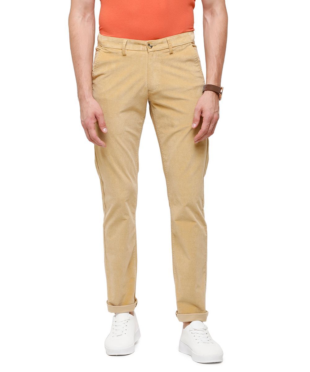Classic Polo Mens Solid Cotton Blended Beige Trousers ( TM2-01 B-FAW-SL-LY ) classic polo trousers Classic Polo 